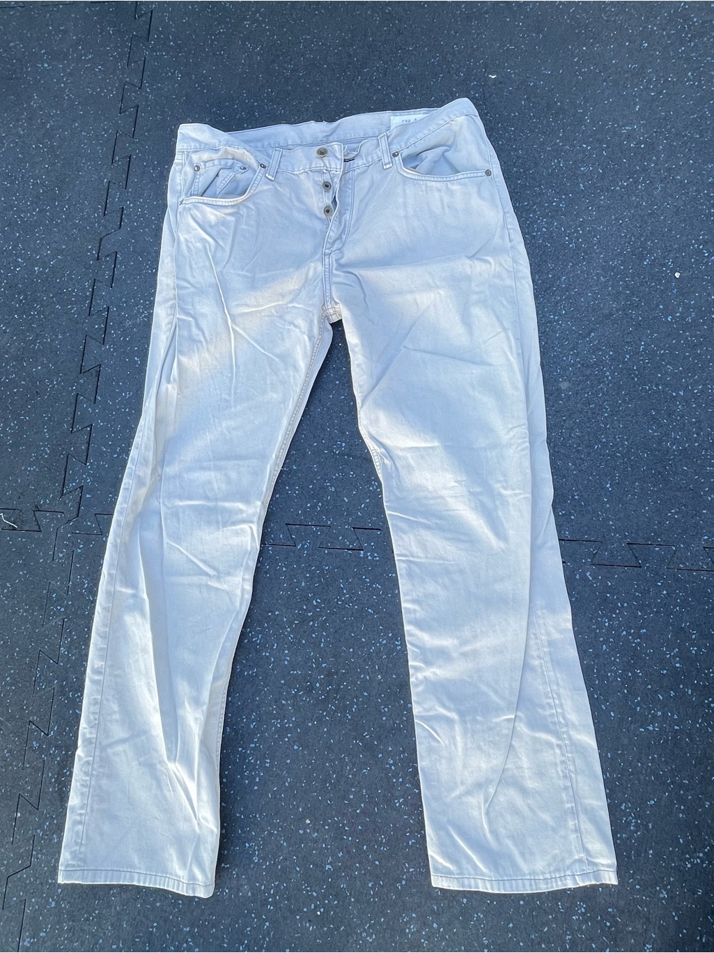 Rag & Bone Gray Straight-Leg Jeans